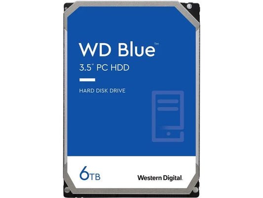 WD60EZAX - Western Digital Blue 6TB Internal Hard Drive HDD SATA 3.5" Drive