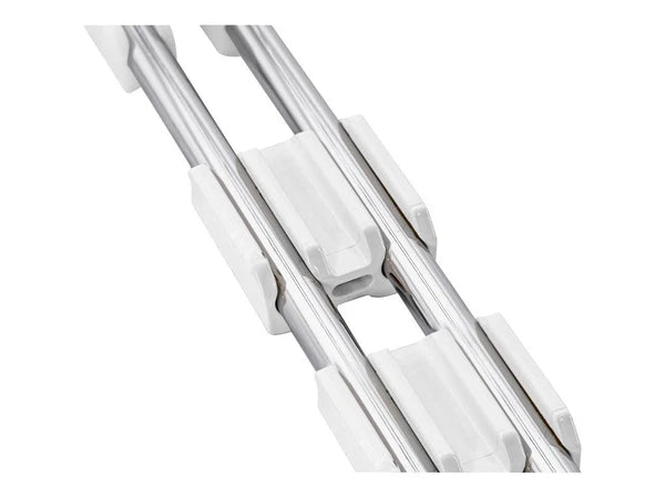 LLR42955 - Lorell Ganging Clips 16-1/2"Wx18-1/4"Lx7"H 16/PK White