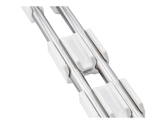 LLR42955 - Lorell Ganging Clips 16-1/2"Wx18-1/4"Lx7"H 16/PK White