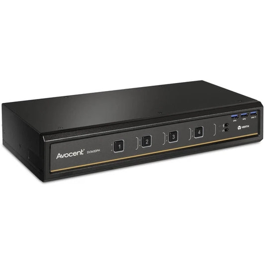 SV340DPH-400 - Avocent Vertiv SwitchView Desktop KVM 4-Port Dual Head Universal Connector