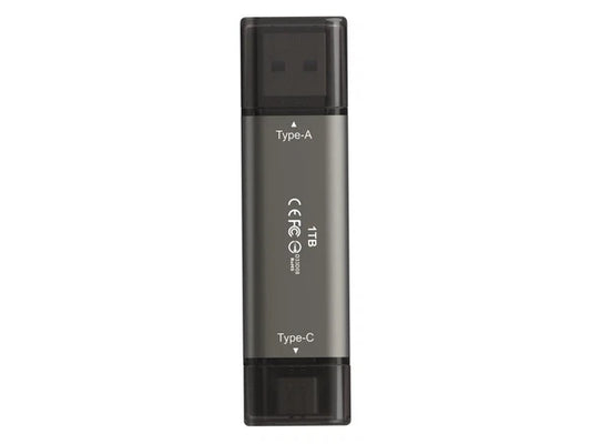 TX2MAX31TBT01 - Team X2 MAX Drive 1TB Titanium USB 3.2 Gen2 External Solid State Flash Drive