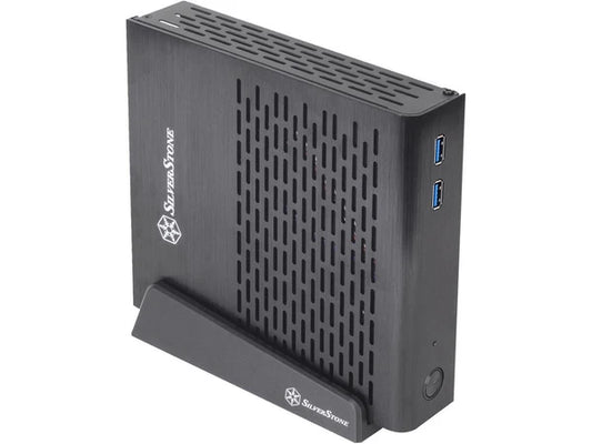 SST-PT13B-USB3.0 - SilverStone Petit Series PT13 Black Aluminum Top Cover Steel B