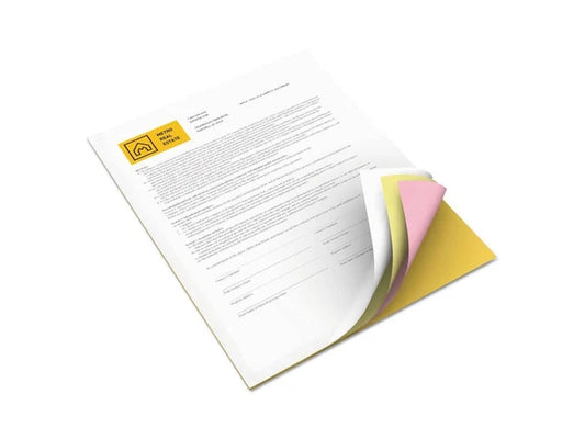 XER3R124303R12430 - Xerox Bold Digital Carbonless Paper 8 1/2 x11 White/Canary/Pink/Gldrod 5 00