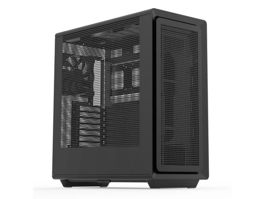 HELIUMAIR - Rosewill Black Mid Tower Computer Gaming Case Mesh Panel E-ATX Too