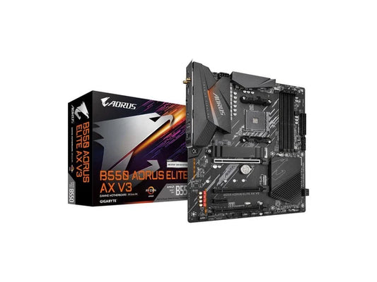B550AORUS - Gigabyte B550 Aorus Elite AX V3 AM4 AMD B550 ATX Motherboard