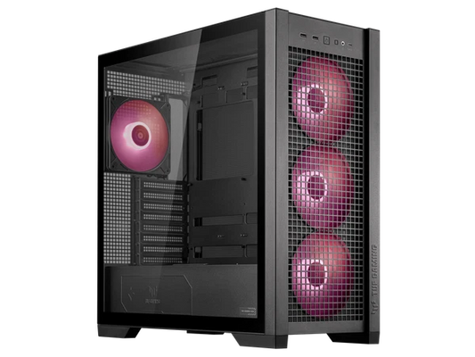 GT302/ARGBFANS/BLK// - Asus TUF Gaming GT302 ARGB ATX Mid-Tower Case Four 140 x 28 mm ARGB fans