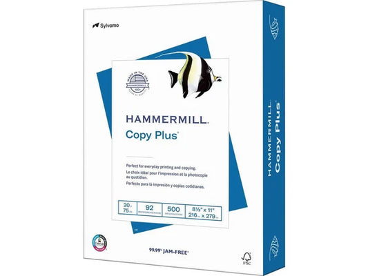 105007C - Hammermill 105007 Copy Plus PaperWhite92 BrightnessLetter8 1/2"