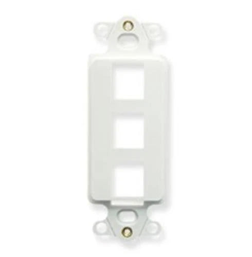 IC107DI3WH - ICC 3 Socket Faceplate Insert 3 x Socket White