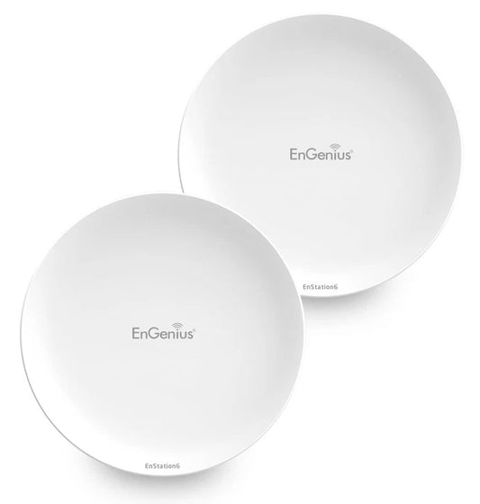 ENSTATION6-KIT - EnGenius EnStation6 Wi-Fi 6 802.11ax 5GHz 2x2 Outdoor Wireless Bridge Kit