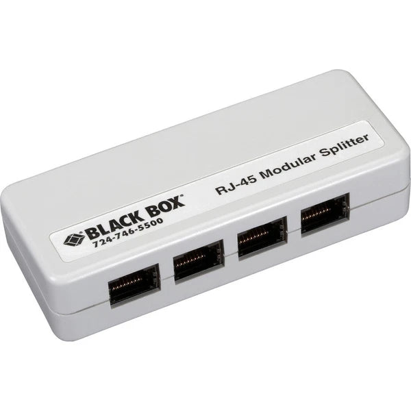FM810R2 - Black Box RJ45 Shielded Mod Splitter 1RJ45/4RJ45 A Pin