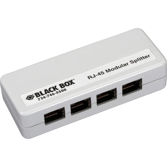 FM810R2 - Black Box RJ45 Shielded Mod Splitter 1RJ45/4RJ45 A Pin