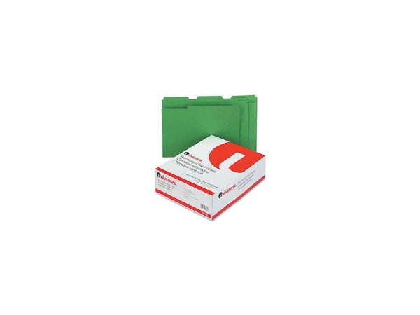 UNV16162 - Universal One Colored File Folders 1/3 Cut Two-Ply Top Tab Letter