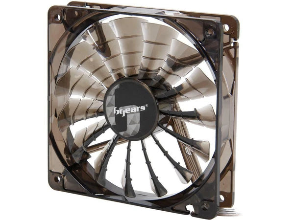 B-PWM120BLACK - Bgears b-PWM 120 Translucent Black 15 Blades 2 Ball Bearing PWM fan