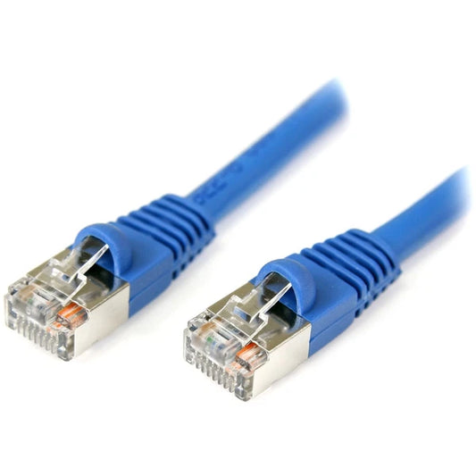 S45PATCH10BL - StarTech 10ft Cat5e Blue Snagless Shielded Rj45 F/utp Cat 5e Patch Cable