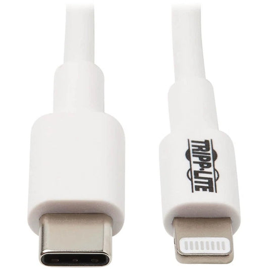 M102003WH - Tripp Lite 3ft Lightning to USB C Charging Cable