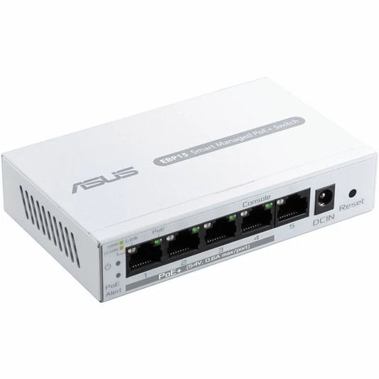 EBP15 - Asus 5-Port GbE Smart Managed PoE+ Switch 4 PoE+ ports 60W