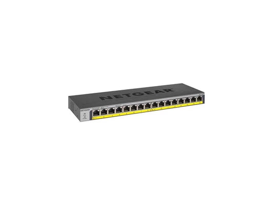 GS116PP100NAS - Netgear 16-Port 183W PoE/PoE+ Gigabit Ethernet Unmanaged Switch