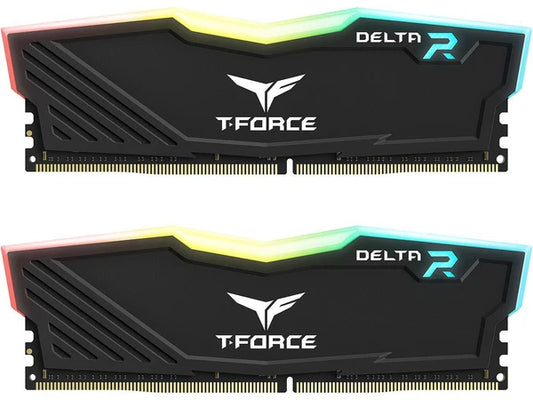 TF3D416G3200HC16FDC0 - Team Group T-Force Delta RGB 16GB 2 x 8GB PC RAM DDR4 3200 PC4 25600 Memory