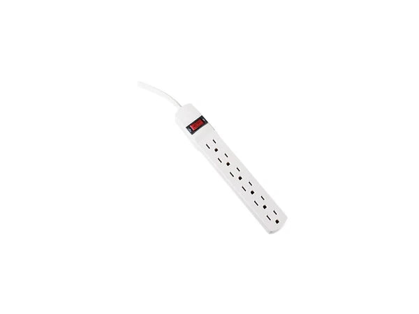 73306OUTLETS6 - Innovera Six-Outlet Power Strip 6-Foot Cord 1-15/16 x 10-3/16 x 1-3/16 Ivory