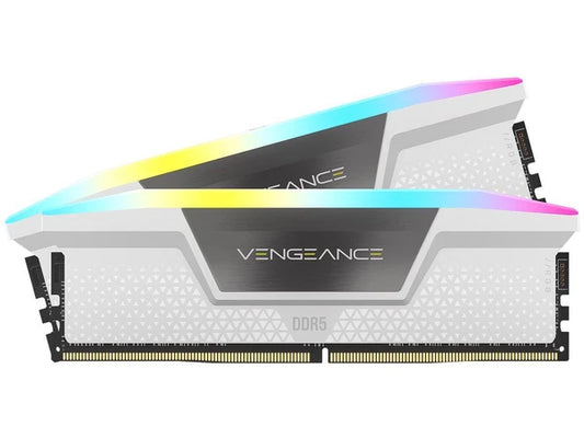 CMH64GX5M2B5600C40W - Corsair Vengeance RGB 64GB 2 x 32GB 288-Pin PC RAM DDR5 5600 PC5 44800 Desktop