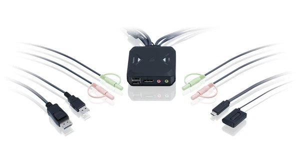 GCS82DPC - Iogear 2-Port 4K Hybrid KVM Switch