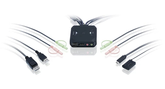 GCS82DPC - Iogear 2-Port 4K Hybrid KVM Switch
