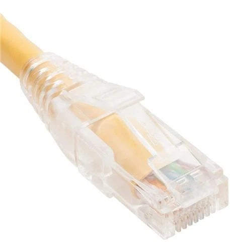ICPCST07YL - ICC CAT6 Clear Boot Patch Cord 7ft 6 Network Cable