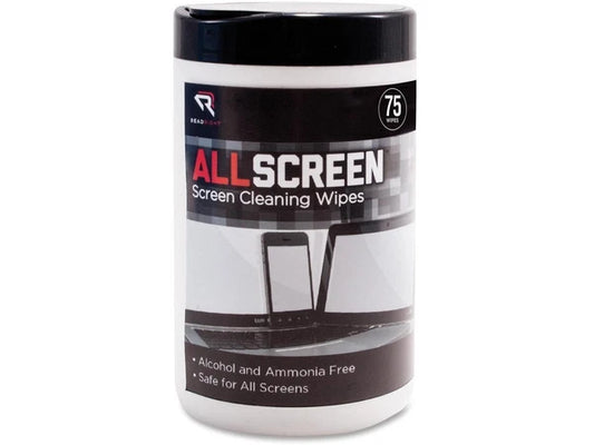 REARR15045 - Read Right AllScreen Screen Cleaning Wipes 6" X 6" White 75/tub