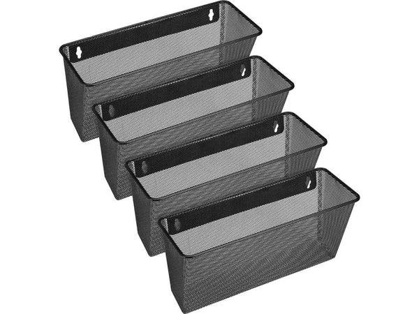 84144CT - Lorell Black Mesh Wire Wall Pocket