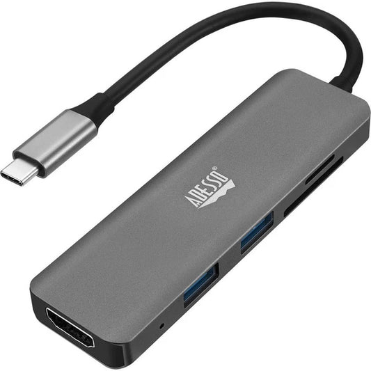 AUH4020 - Adesso 6-in-1 USB-C Multi-Port Docking Station