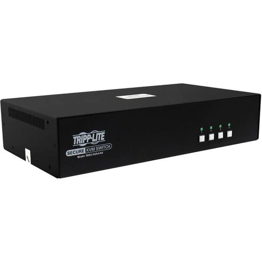 B002H2A4N4 - Tripp Lite Secure KVM Switch 4-Port Dual Head HDMI to HDMI 4K Audio TAA