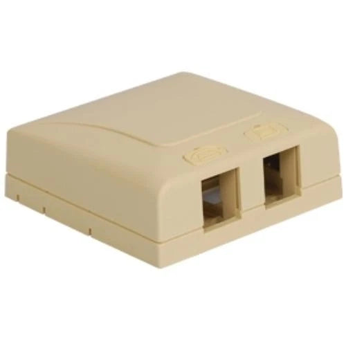 IC108SB2IV - ICC 2-Port Elite surface Mount Box 2 x Socket Ivory