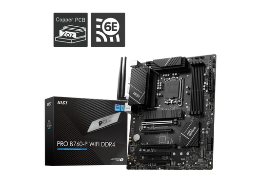 MSIB760-PDDR4 - Intel LGA 1700 l12th&13th Gen SATA 6Gb/s Motherboard WiFi