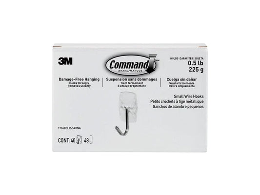17067CLR-S40NA - Command Clear Small Wire Hook