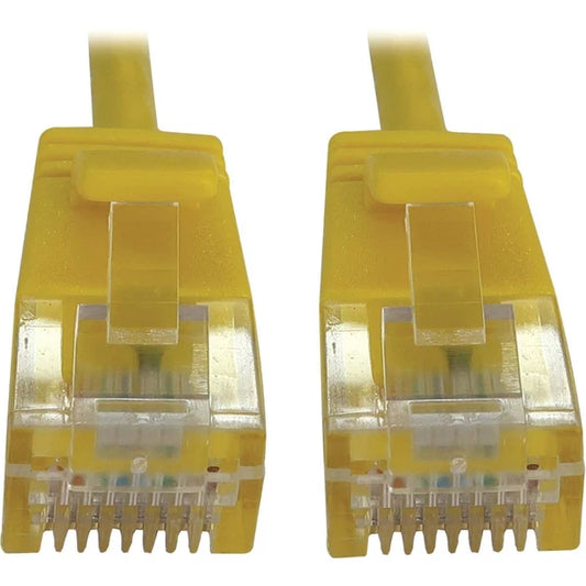 N261-S10-YW - Tripp Lite Cat6a 10G Snagless Molded Slim UTP Ethernet Cable