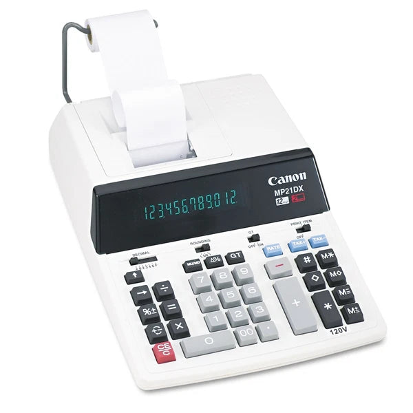 CNMMP21DV - Canon MP21DX 12-Digit Ribbon Printing Calculator Black/Red Print