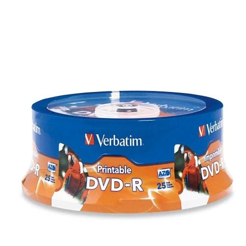 96191 - Verbatim DVD-R 4.7GB 16X White Inkjet Printable ver