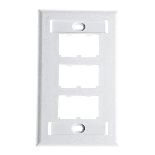 CFPL6WHY - Panduit Faceplate 6 Pt Sgl Gang Classic Wht