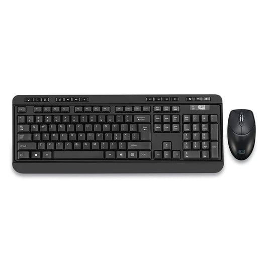 WKB1320CB - Adesso WKB-1320CB Antimicrobial Wireless Desktop Keyboard and Mouse