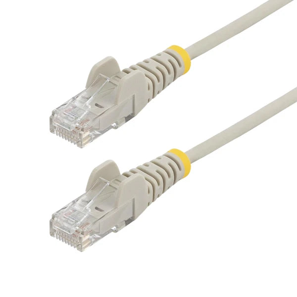 N6PAT50GRS - StarTech 50ft Gray Slim CAT6 Slim Snagless RJ45 UTP Ethernet Cable