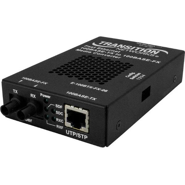 E100BTXFX06NA - Transition Networks Stand-alone Ethernet Media Converter 100Base-TX-100Base-FX