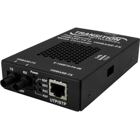 E100BTXFX06NA - Transition Networks Stand-alone Ethernet Media Converter 100Base-TX-100Base-FX