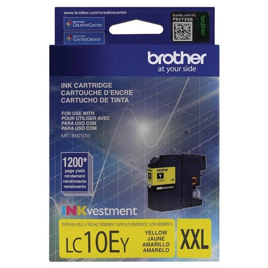 LC10EY - Brother INKvestment Super High Yield Yellow Ink Cartridge
