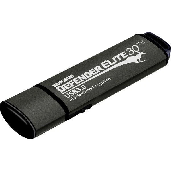 KDFE3016G - Kanguru Defender Elite30 16GB Hardware Encrypted SuperSpeed USB 3.0 Flash Drive