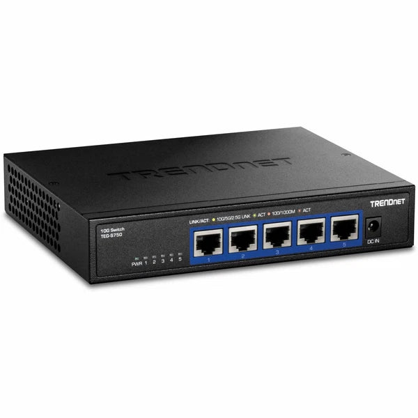 TEG-S750 - TRENDnet 5-Port 10G Switch 5 x 10G RJ-45 Ports 100Gbps Switching