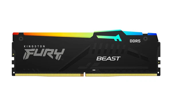285304 - Kingston 32GB 2x16GB DDR5 6000MT/s CL30 FURY Beast Black RGB XMP