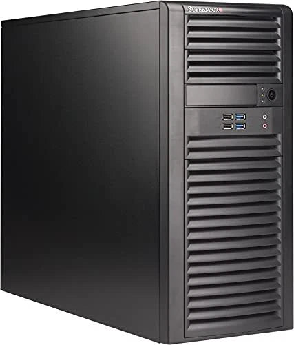 252467 - Supermicro Mid-tower 2x5.25external 4x3.5internal Black