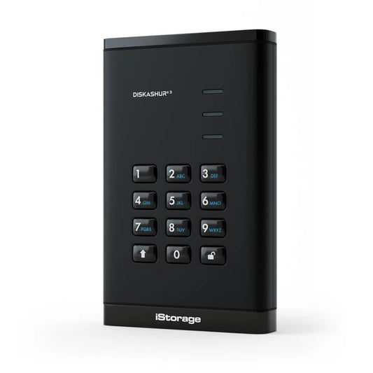 ISDA32564000B - iStorage 4TB diskAshur3 USB 3.2 Gen 1 Encrypted Portable Hard Drive
