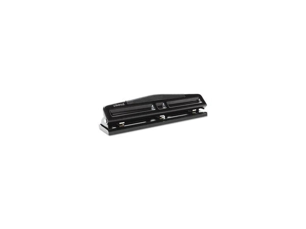 UNV74323 - Universal 12-Sheet Deluxe Two- And Three-Hole Adjustable Punch 9/32" Holes
