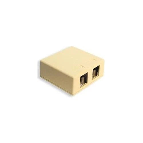SURFACE-2IV - ICC IC107SB2IV Surface Mounting Box 2 x Socket Ivory